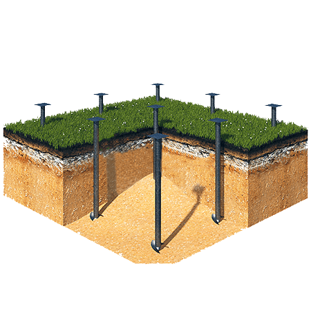 Фундамент на винтовых сваях