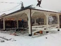 Навес для трех машин №11, четырехскатный Московская область