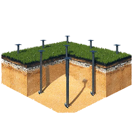 Фундамент на винтовых сваях