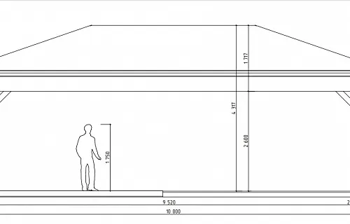 Навес для трех машин ЛАДЬЯ — Фото 9