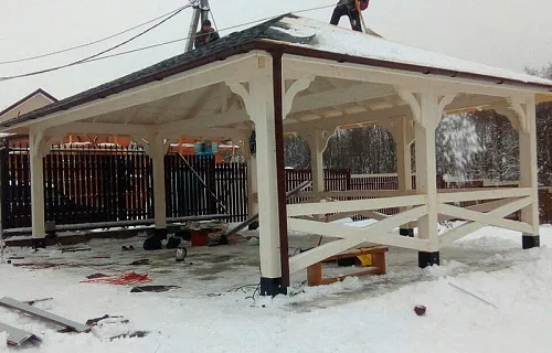 Навес для двух машин РЕНЕССАНС — Фото 7