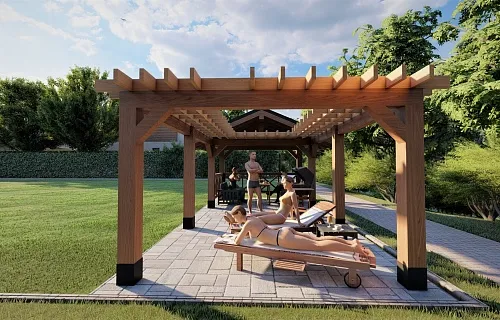 НАВЕС ДЛЯ БАРБЕКЮ ФЭМИЛИ ПАРК — Фото 8