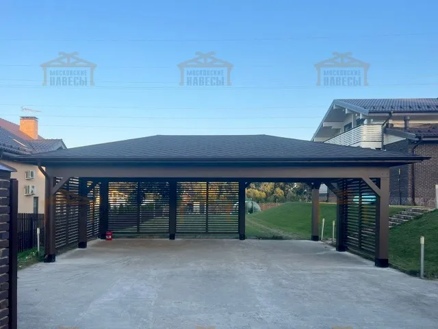 Навес для трех машин ЛАДЬЯ — Фото 11