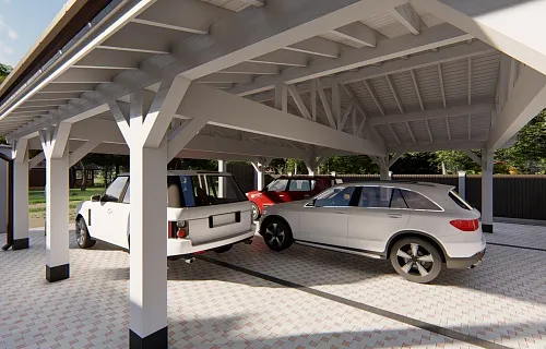 Навес для шести машин БОЛЬШОЙ — Фото 4