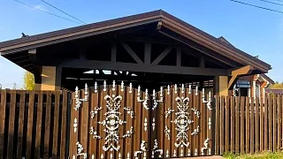 Закрытый навес для 2ух авто ВАЛЬДОРФ - миниатюра