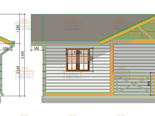 НАВЕС-БЕСЕДКА ФЕЛИКС — Фото 5