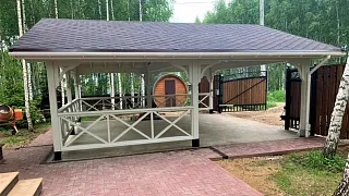 Навес для двух машин НАПОЛЕОН - миниатюра
