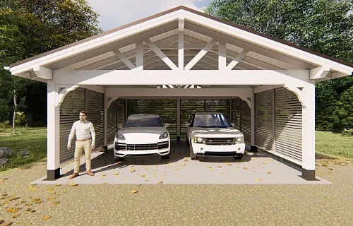 Навес для двух машин НАПОЛЕОН 2.0 — Фото 8