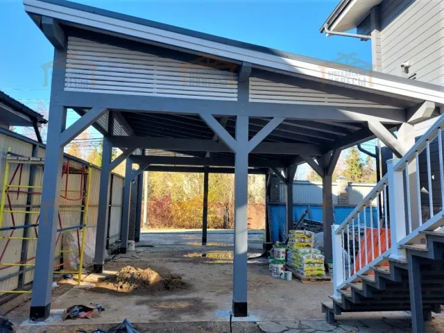 Навес односкатный для автомобилей ОСТИН — Фото 3