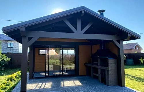 Застекленная беседка БУРЕВЕСТНИК 2.0 — Фото 7