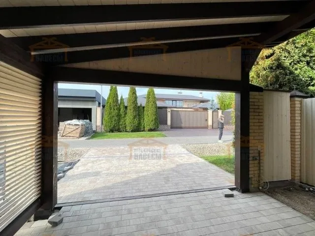 Деревянный навес для авто с ограждениями МОНТЕ-КАРЛО — Фото 4