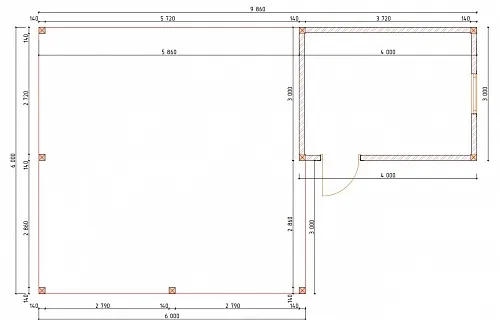 Навес для двух автомобилей с хозблоком КАЛИФОРНИЯ — Фото 14