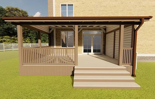 ВЕРАНДА К ДОМУ РОСИНКА — Фото 6