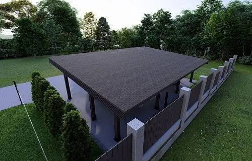 Навес для двух машин РОНДО 2.0 — Фото 5