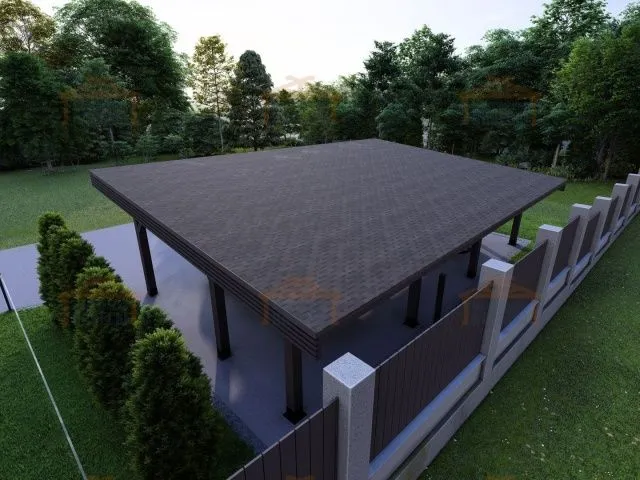 Навес для двух машин РОНДО 2.0 — Фото 5