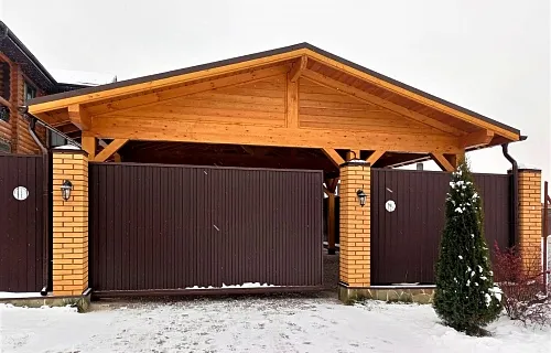 Навес из клееного бруса БОНАПАРТ — Фото 2