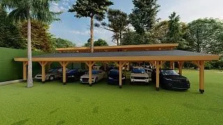 Навес для много машин РЕНЕССАНС - миниатюра