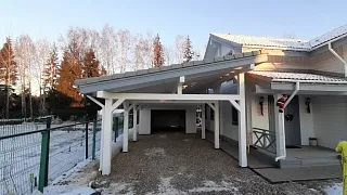 Навес с гаражом МЕДВЕЖИЙ - миниатюра