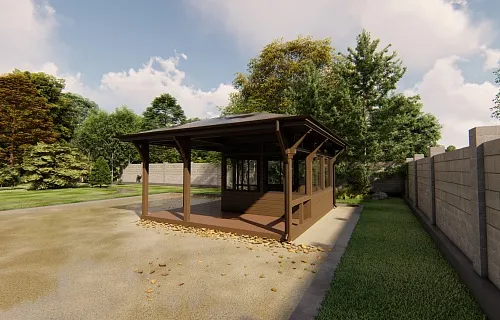 Застекленная беседка ГРАФСКАЯ ПРИСТАНЬ MINI — Фото 6