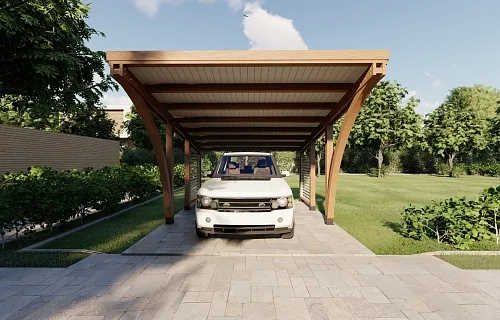 НАВЕС С ГНУТОКЛЕЕНЫМИ БАЛКАМИ КЕМБРИДЖ — Фото 4