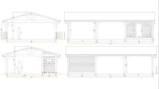 Навес для трех машин c хозблоком ТРИО XL - миниатюра