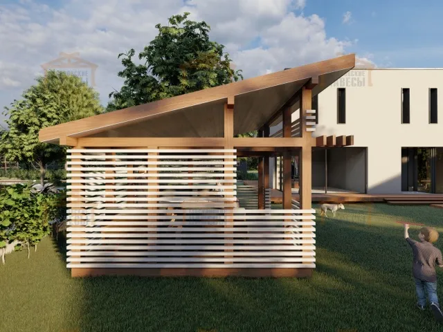 НАВЕС-БЕСЕДКА ПЕРСИЯ — Фото 5