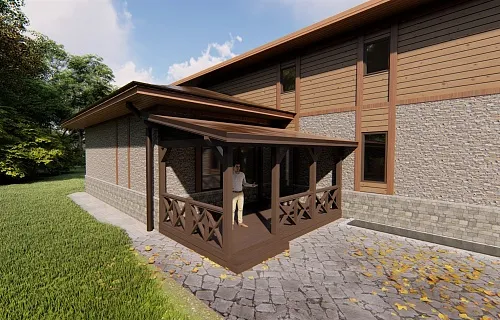 ДЕРЕВЯННАЯ ВЕРАНДА ВЕГА — Фото 2