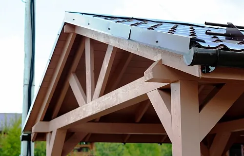 Навес для двух автомобилей с хозблоком БАЛАТОН — Фото 5