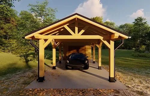 Гараж и навес для машин МИЛЛЕНИУМ — Фото 3