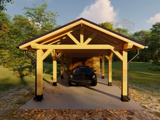 Гараж и навес для машин МИЛЛЕНИУМ — Фото 3