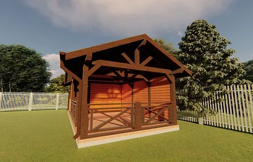 НАВЕС-БЕСЕДКА ФЕЛИКС — Фото 4