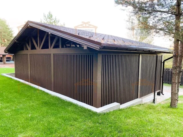 Навес для трех машин ТРИО — Фото 3