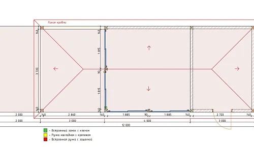 Застекленная беседка с хозблоком САКСОНИЯ — Фото 9