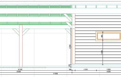 Навес для двух машин с хозблоком ОРЕГОН — Фото 9
