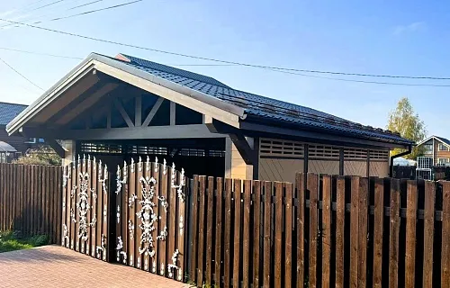 Закрытый навес для 2ух авто ВАЛЬДОРФ — Фото 3