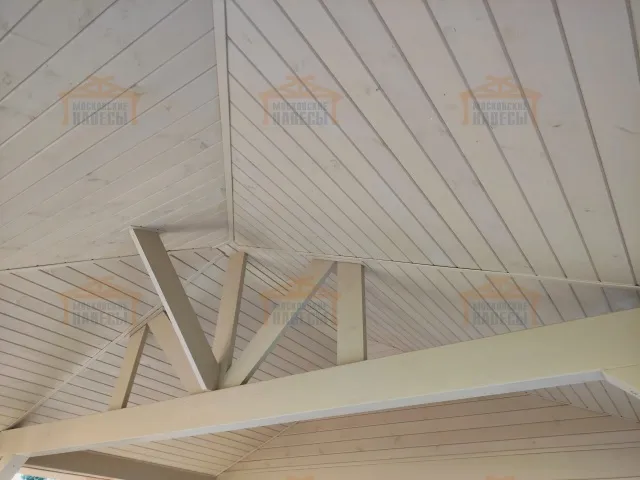 Навес для двух машин с хозблоком МЕЦЦО — Фото 4