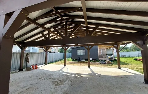 Деревянный навес ЭРМИТАЖ — Фото 4