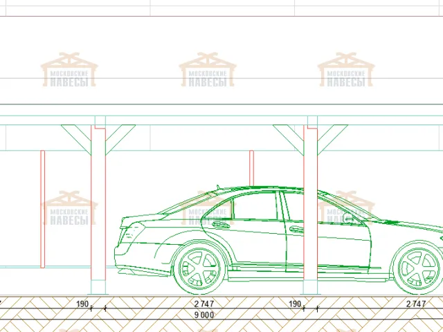 Деревянный навес РУБЛЕВСКИЙ — Фото 10