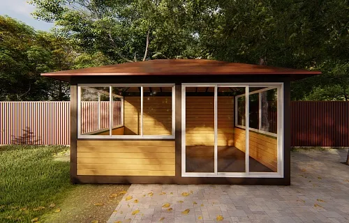 Застекленная беседка АКВИТАНИЯ 2.0 — Фото 3