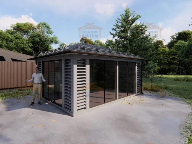 Застекленная беседка ЦЕЗАРЬ — Фото 6