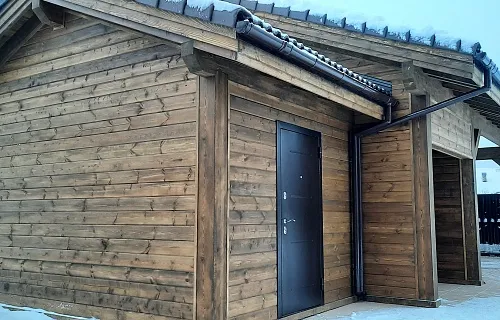 Навес для двух машин с хозблоком ФЭМИЛИ — Фото 3