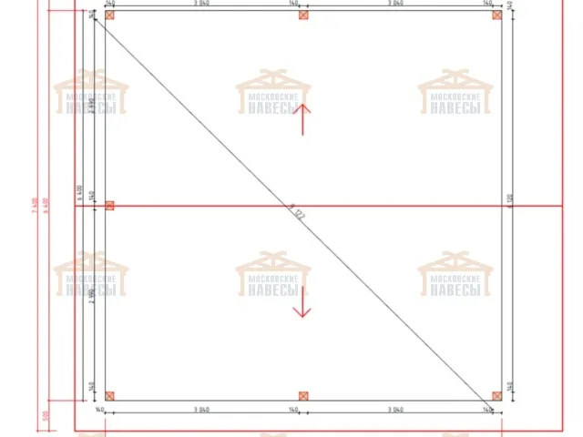 Навес для двух машин КАНТРИ 2.0 — Фото 5