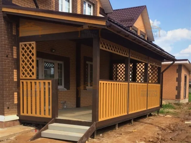 ВЕРАНДА ИЗ ДЕРЕВА ВЕКТОР — Фото 2