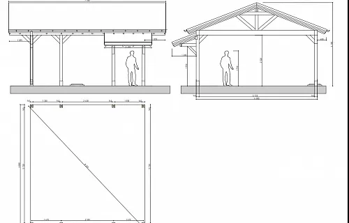 Навес для двух машин АСТОР — Фото 6