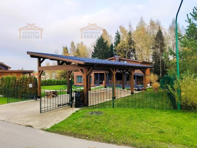 Односкатный навес для двух машин ХАРТВУД 2.0 — Фото 2