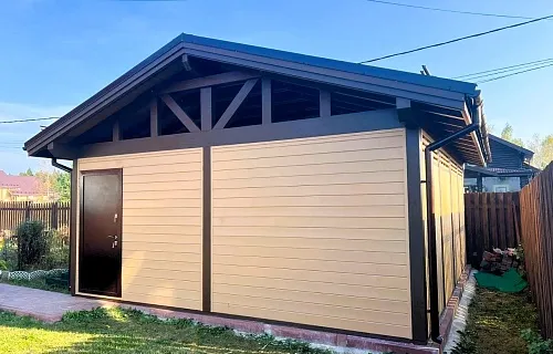 Закрытый навес для 2ух авто ВАЛЬДОРФ — Фото 4