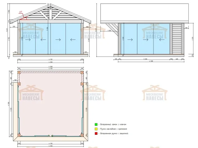 Застекленная беседка МОНТАНА 3.0 — Фото 10