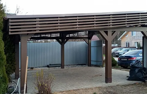 Навес для двух машин РОНДО — Фото 5