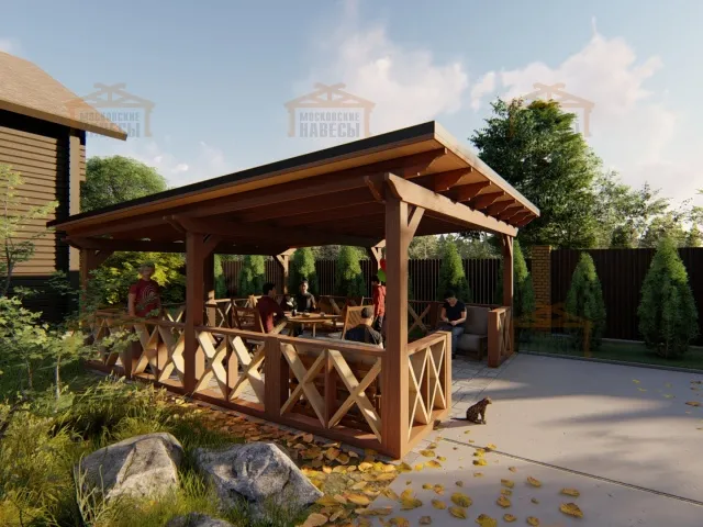 НАВЕС-БЕСЕДКА БЕЛЛАДЖИО — Фото 2