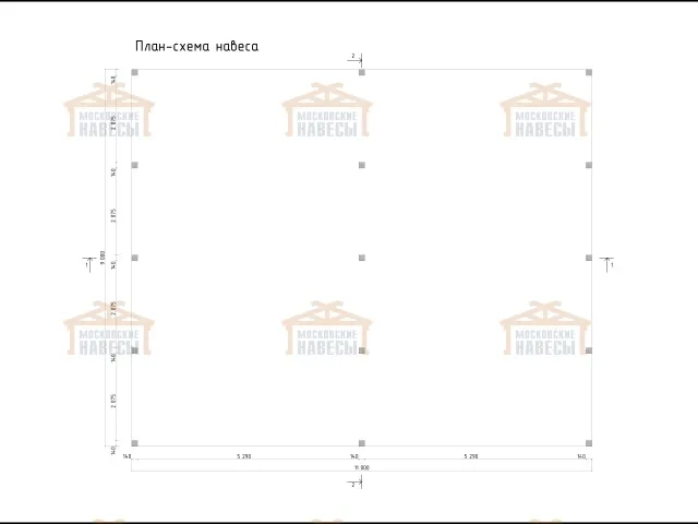Навес для восьми машин ФЕНИКС — Фото 6